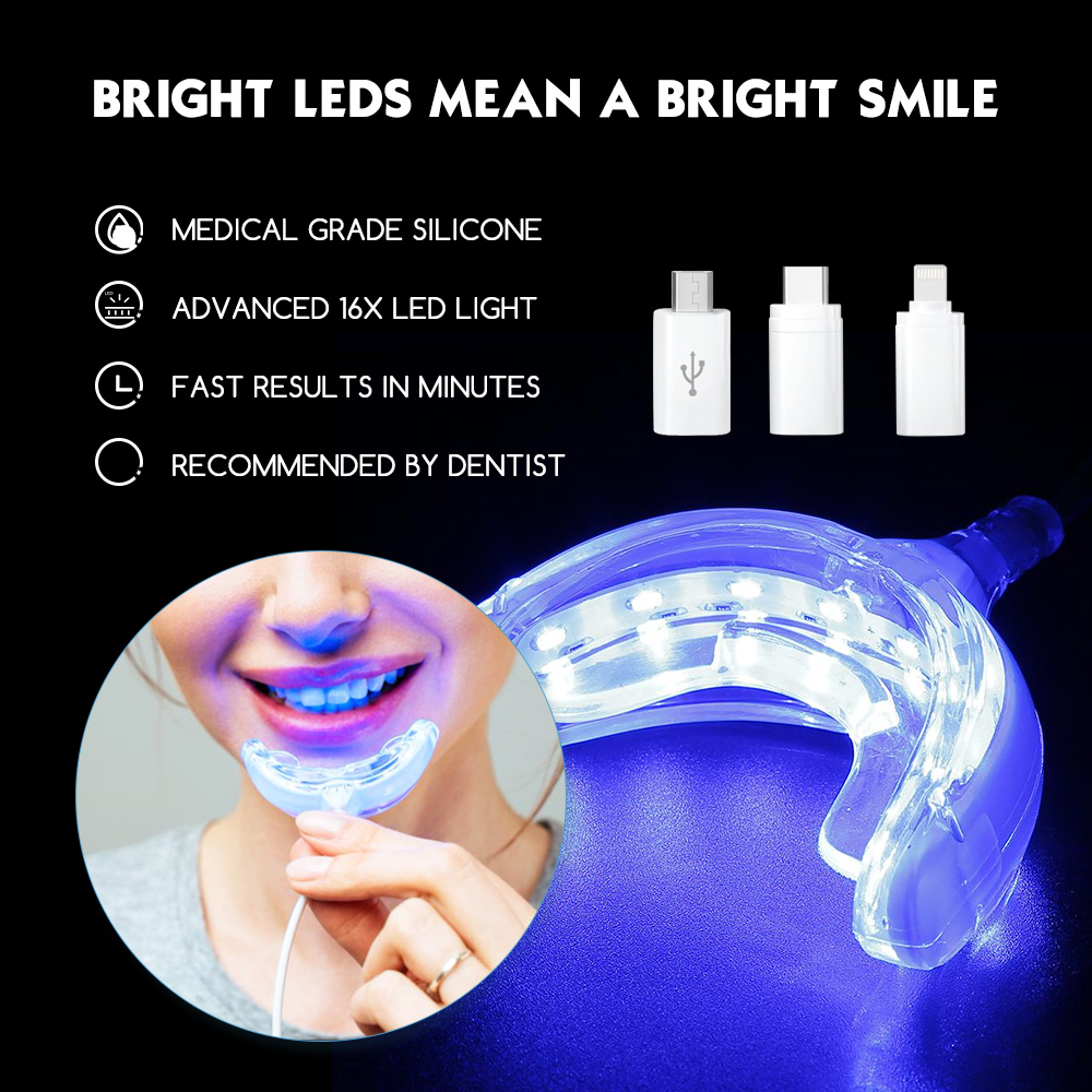 Teeth Whitening With Blue Light - Luxsmile Đèn LED Thông Minh Làm