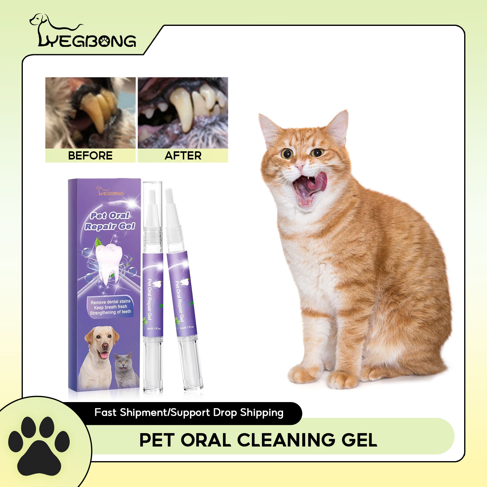 Teeth Whitening Doctor - Pet Oral Repair Gel Puppy Tartar