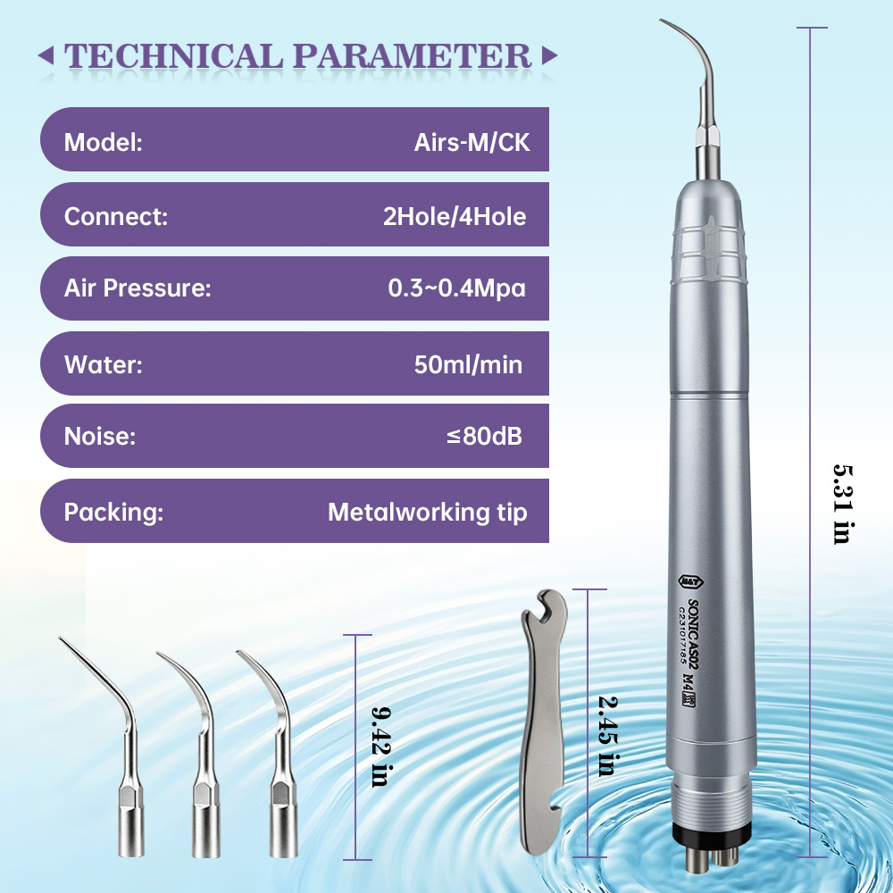 Dental Air Scaler Handpiece 2  - đánh giá và giá Teeth Whitening Tips