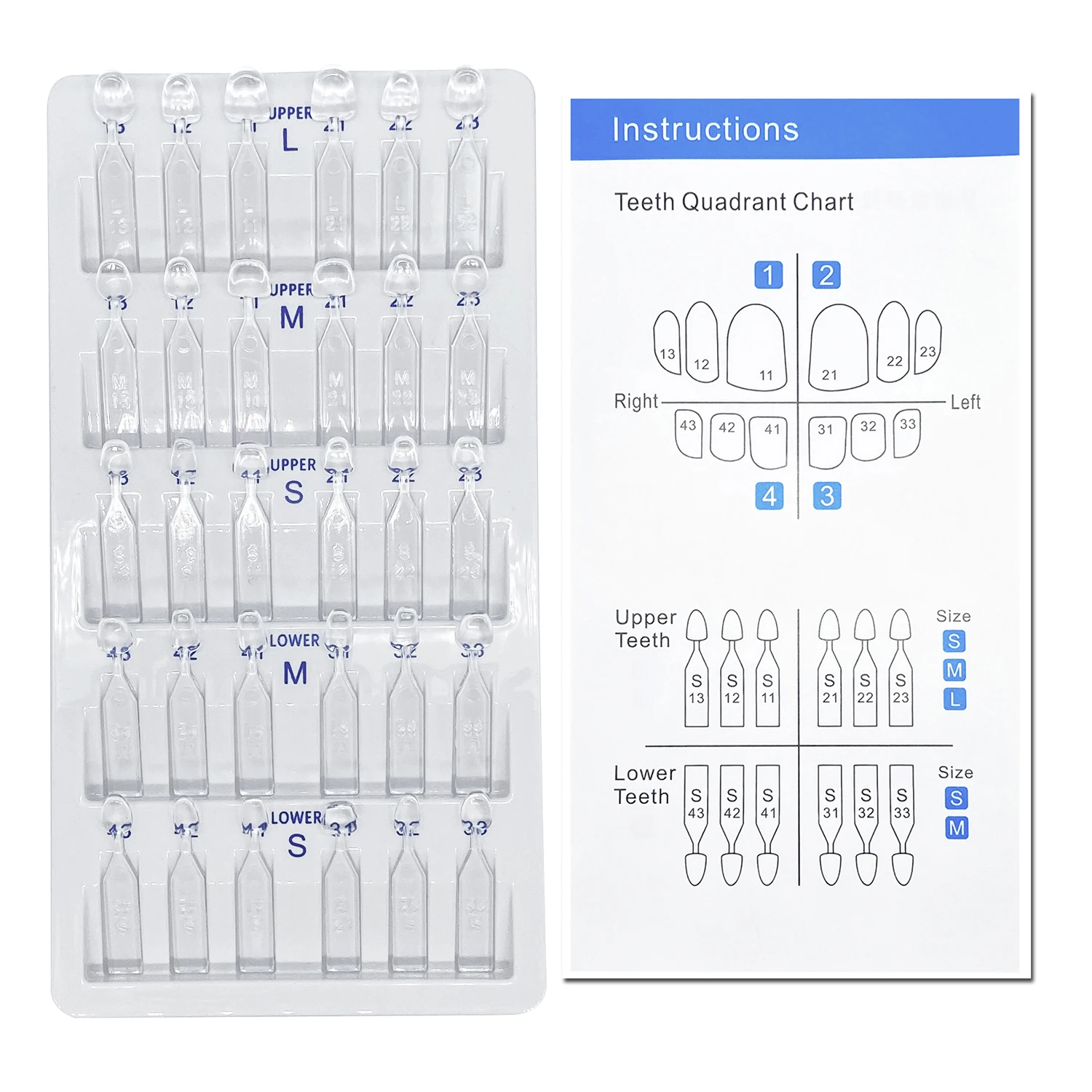 32pcs/Set Dental Veneer Mould  - đánh giá và giá Teeth Whitening Vape