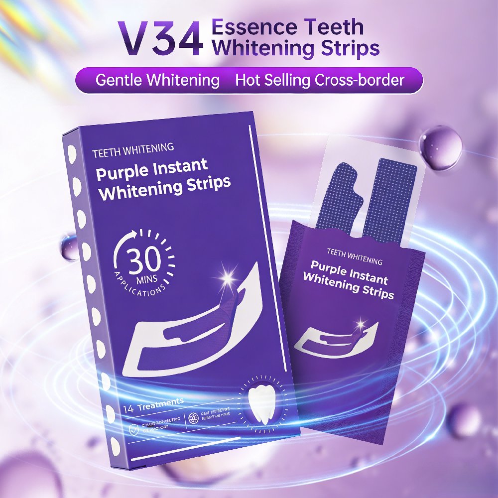 Purple Teeth Whitening Strips- - đánh giá và giá Teeth Whitening Home Kit