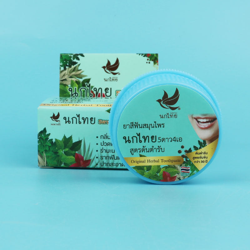 Thai NOKTHAI Herbal Tooth Powd - đánh giá và giá Teeth Whitening In Thailand