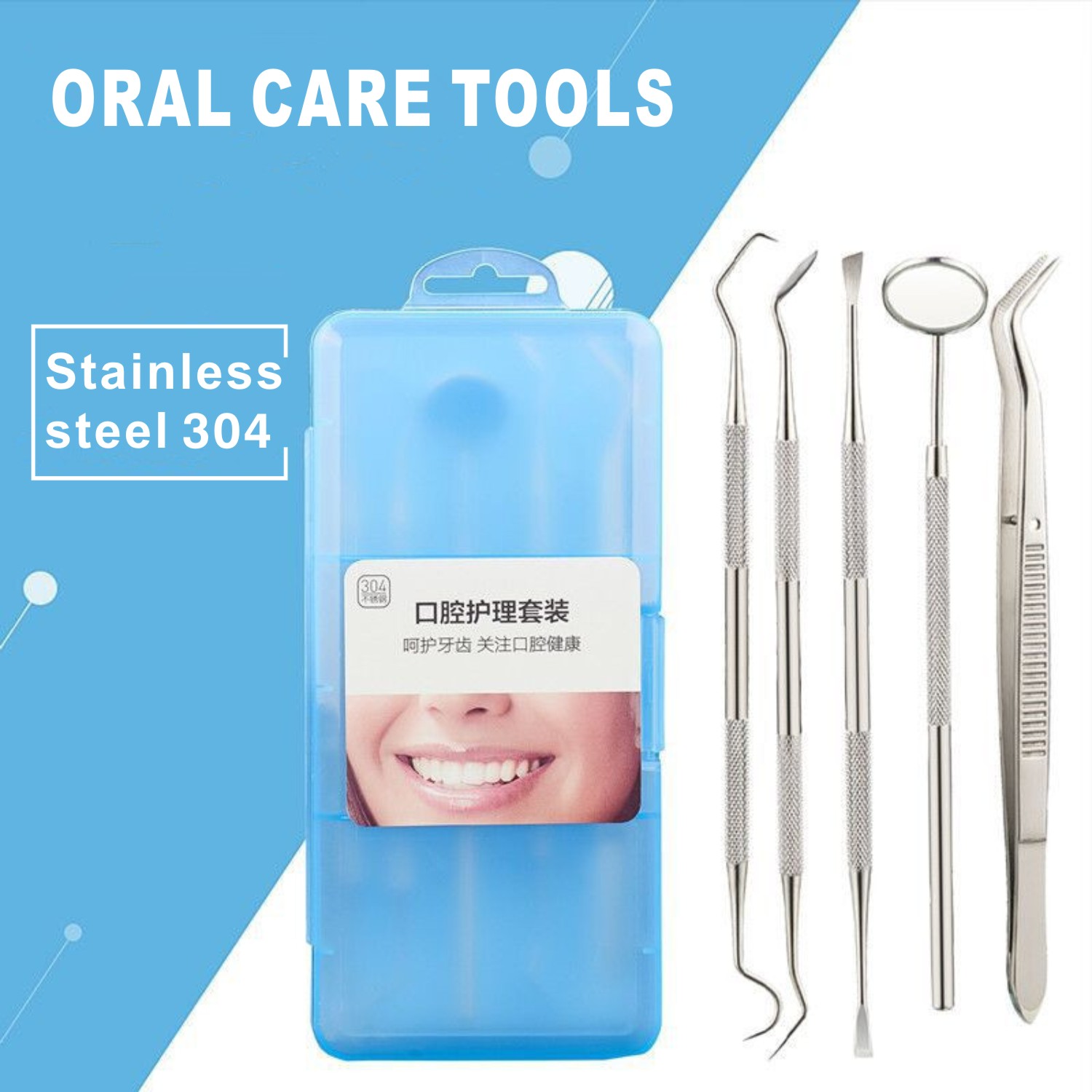 5-in-1 Stainless Steel Oral Ca - đánh giá và giá Teeth Whitening Home Kit