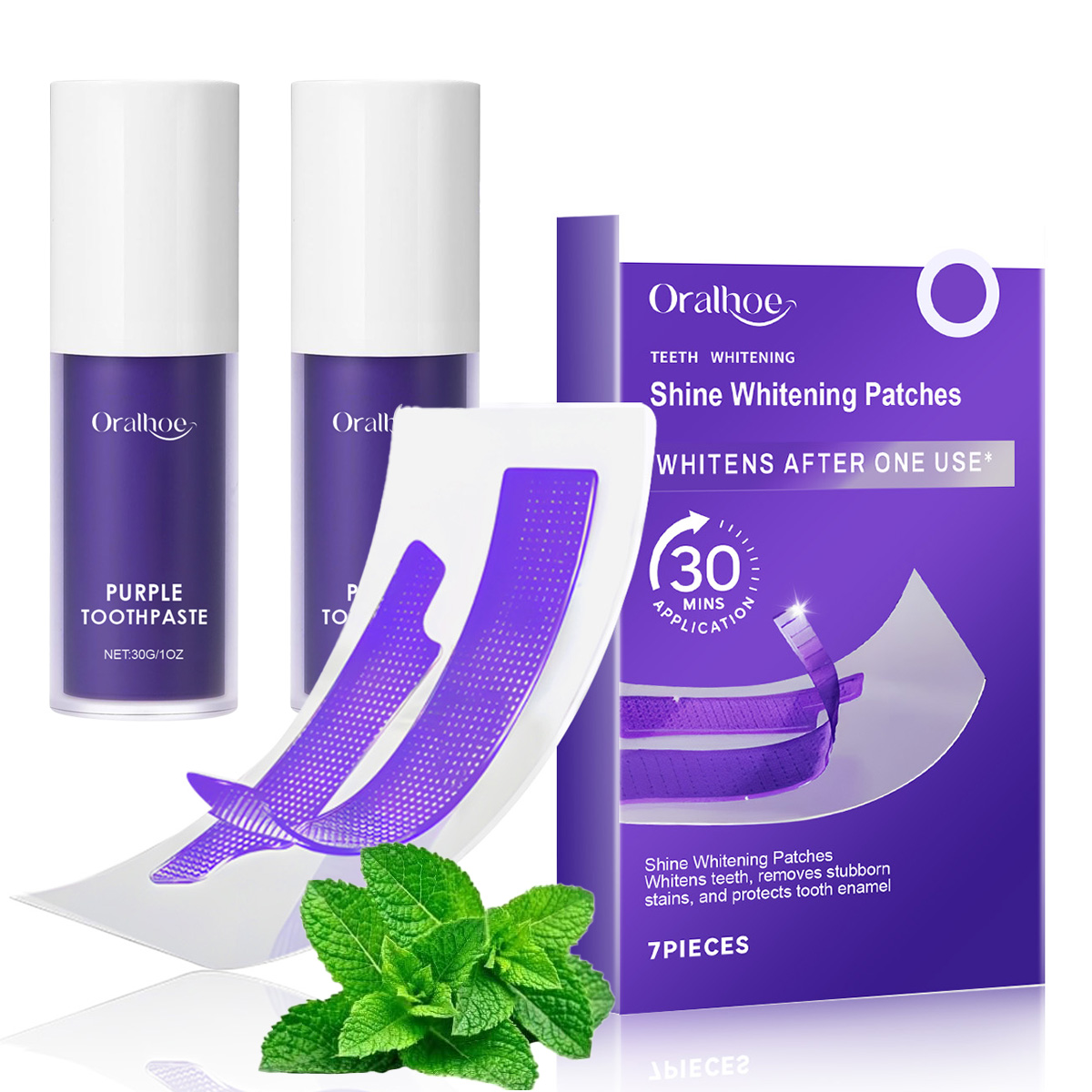 Purple Teeth Whitening Combo K - đánh giá và giá Teeth Whitening Home Kit