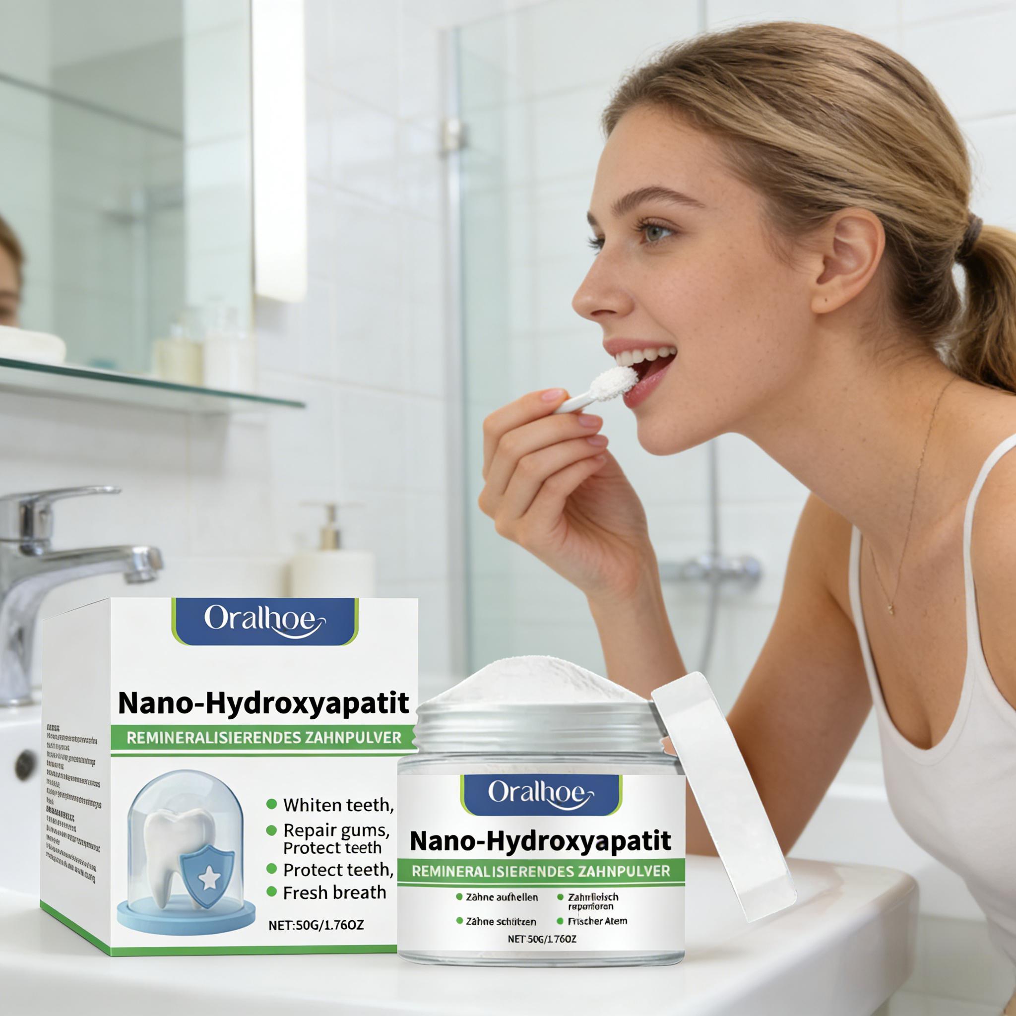 Oralhoe Whitening Tooth Powder - đánh giá và giá Teeth Whitening Flash