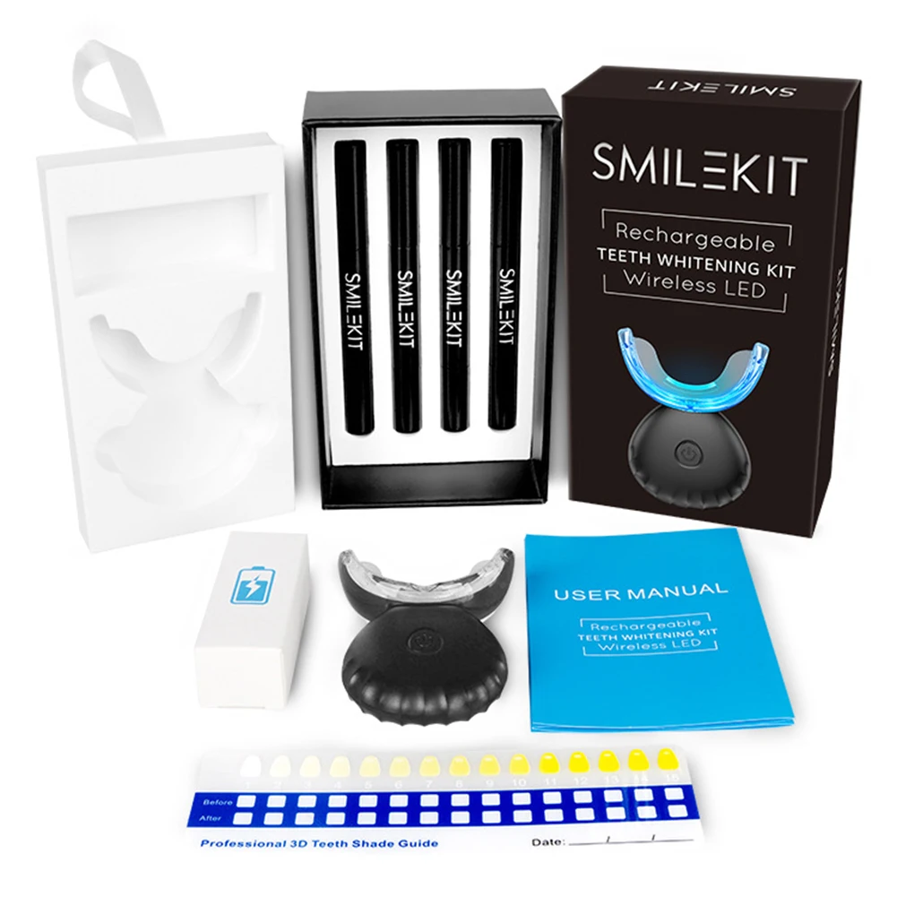 Dental Teeth Whitening Kit Min - đánh giá và giá Teeth Whitening With Blue Light