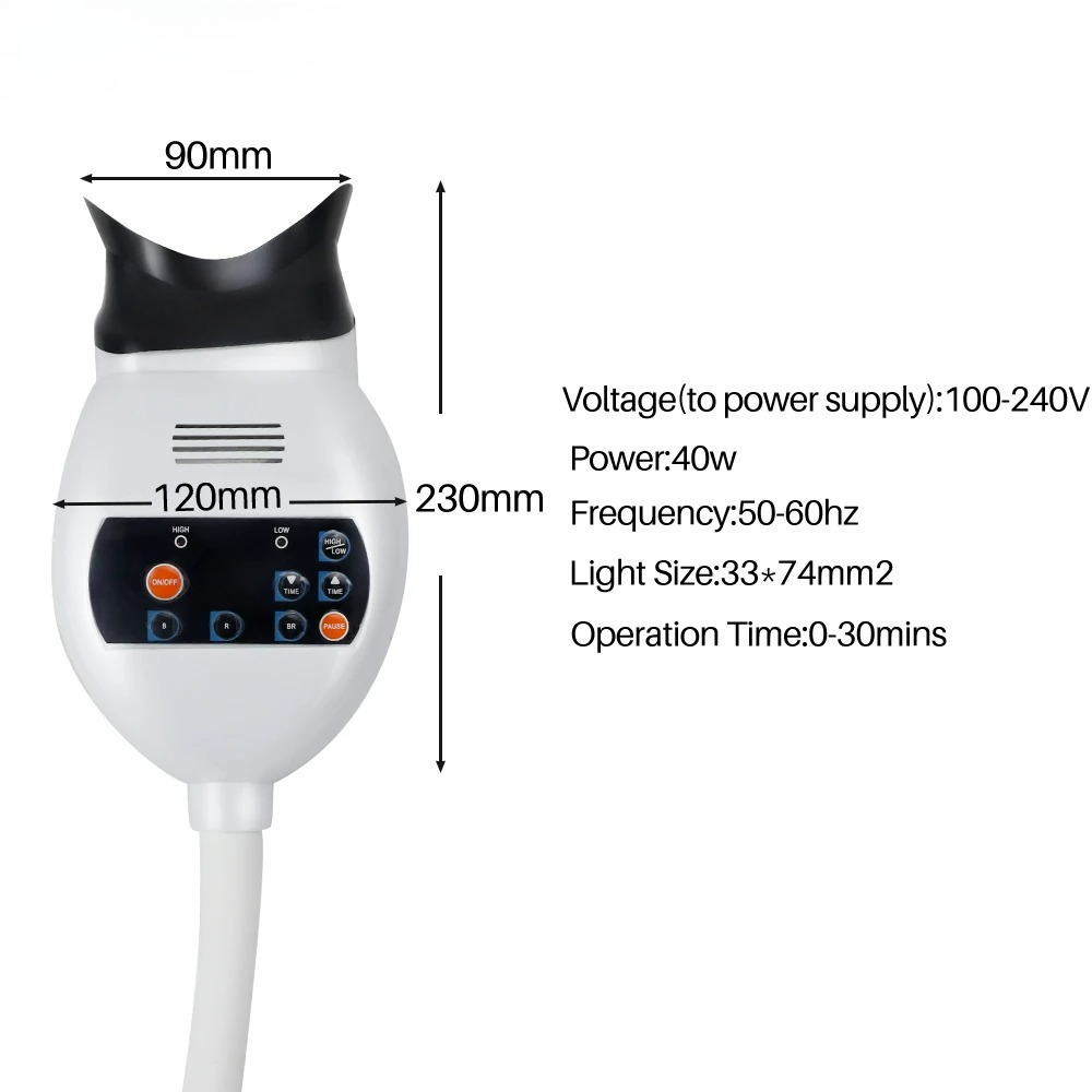 Adjustable 3 Colors LED Teeth  - đánh giá và giá Teeth Whitening Led