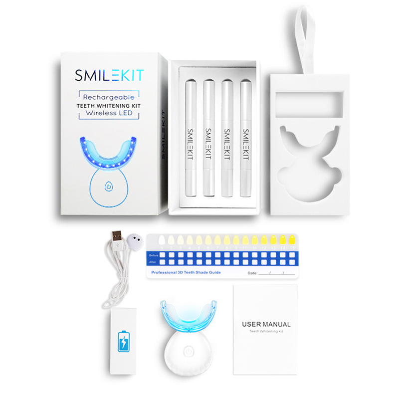 Điện Mới Làm Trắng Răng LED Sử - đánh giá và giá Teeth Whitening Home Kit