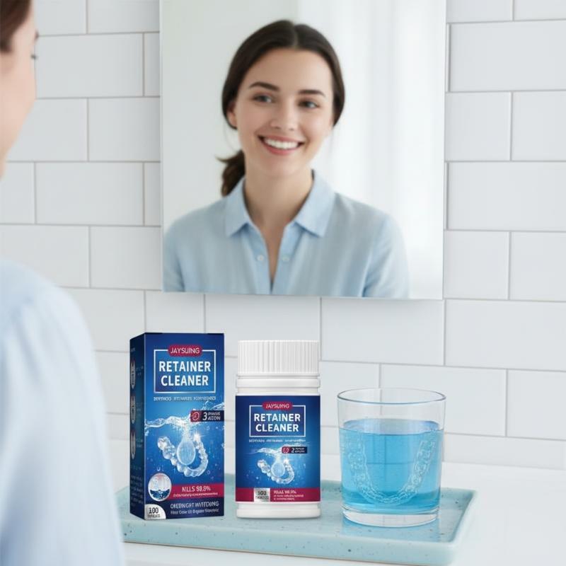 Oral Care Denture Cleaning Tab - đánh giá và giá Teeth Whitening Free