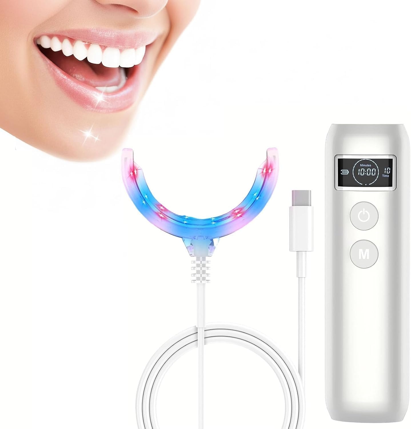 Tooth Whitening Accelerator La - đánh giá và giá Teeth Whitening With Blue Light