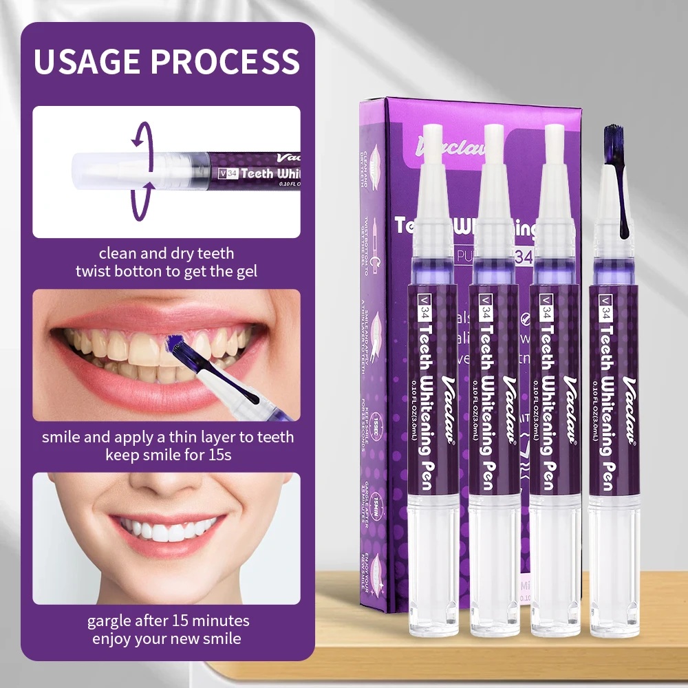 Vaclav V34 Purple teeth whiten - đánh giá và giá Teeth Whitening Doctor